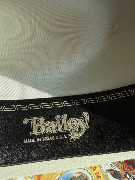 Bailey Texas 5X Beaver Cowboy Hat Size 6 3/4 Silver Buckle 5923 main image 9